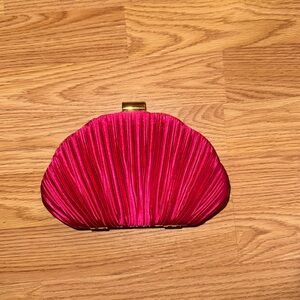 Pink and gold clutch purse